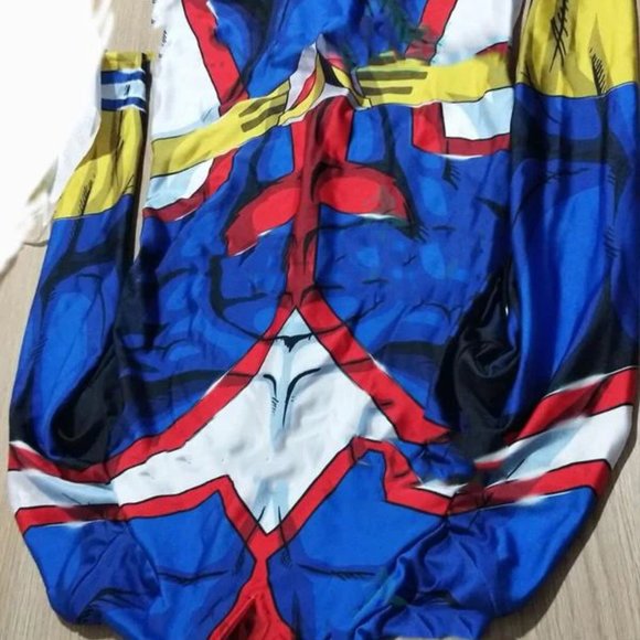 ALL MIGHT COSTUME COSPLAY (SPANDEX SUIT) (MENS XL) - ONLY ONE LEFT - Picture 3 of 7